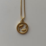 Collier médaille ronde du zodiaque