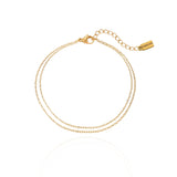 Pulsera de tobillo doble