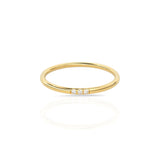 Anillo de triple cristal