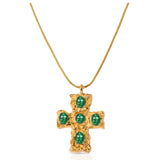 Graziosa collana verde