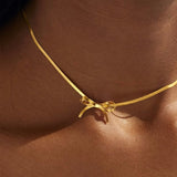 Collana con fiocco choker
