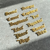 Collier avec signe du zodiaque anglais ancien