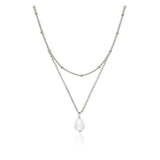 Collier à double perle
