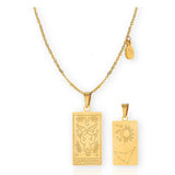 Collier double médaille du zodiaque