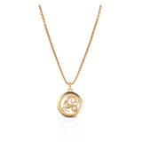 Zodiac Round Medal Necklace