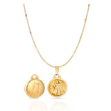 Collier médaille du zodiaque