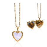Collar con medallón de corazón personalizable