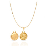 Collier médaille du zodiaque