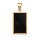 Colgante de mármol negro