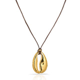 Collana con cordino di buccino
