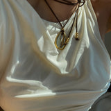 Collana con cordino di buccino