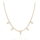 Gouttes de perles Colar