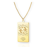 Collar con medalla del zodiaco