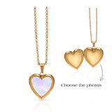 Collar con medallón de corazón personalizable