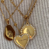Colar Medalha Brilhantes Personalizável