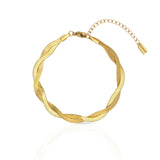 Bracelet double aplati