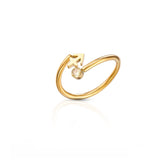 Anillo de cristal con el signo del zodiaco