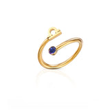 Anillo de cristal con el signo del zodiaco