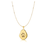 Collar de medalla irregular personalizable