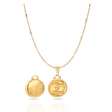 Collier médaille du zodiaque