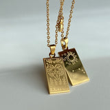 Collier double médaille du zodiaque