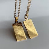 Collier double médaille du zodiaque