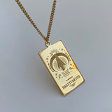 Collar con medalla del zodiaco