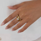 Dual Crystal Ring