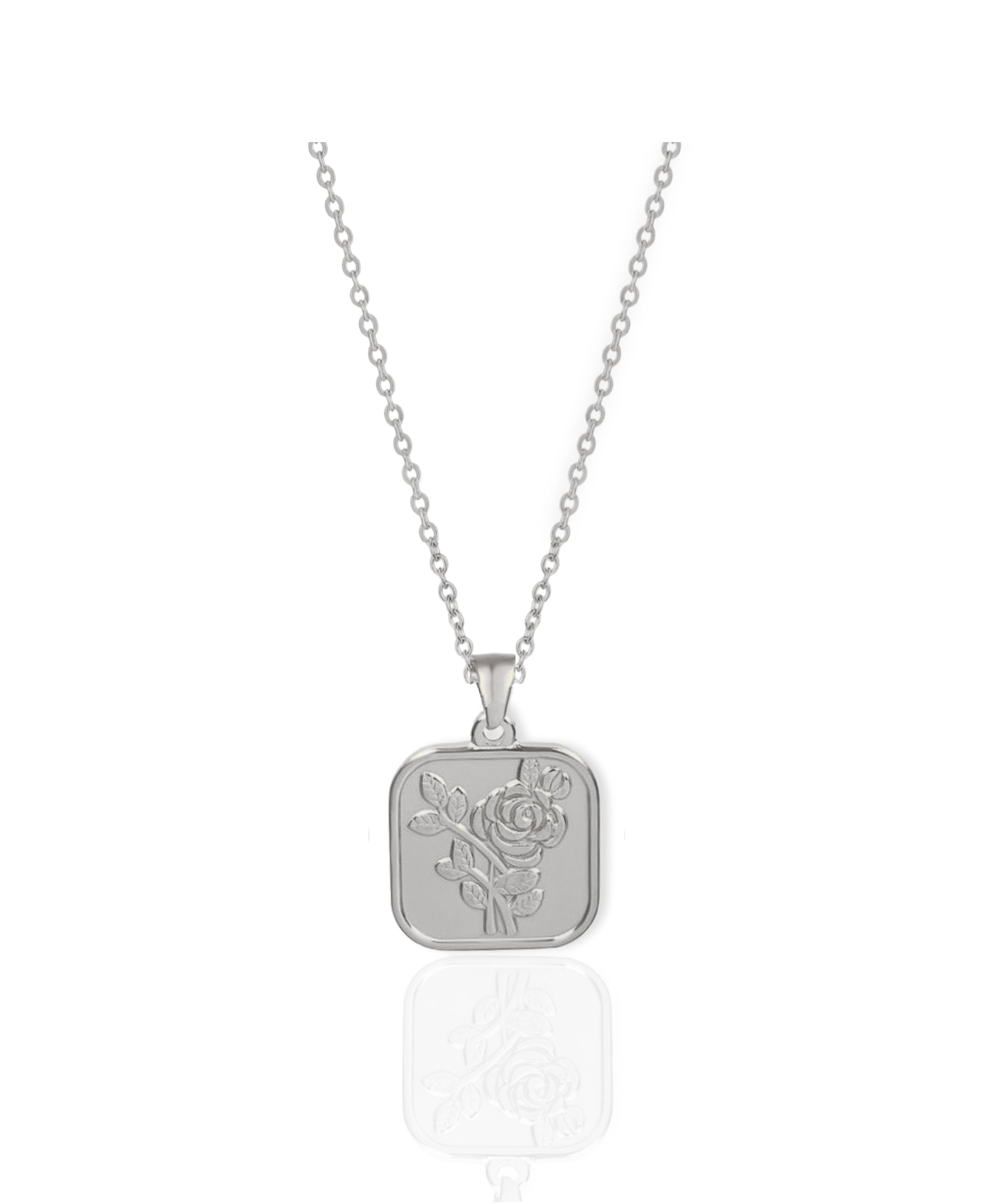 Rose Medal Necklace