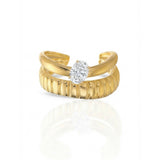 Anello doppio cristallo