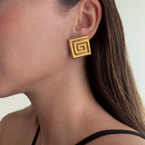 Boucles d'oreilles labyrinthe