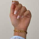 Conjunto Belani Dourado (Colar + Pulseira)