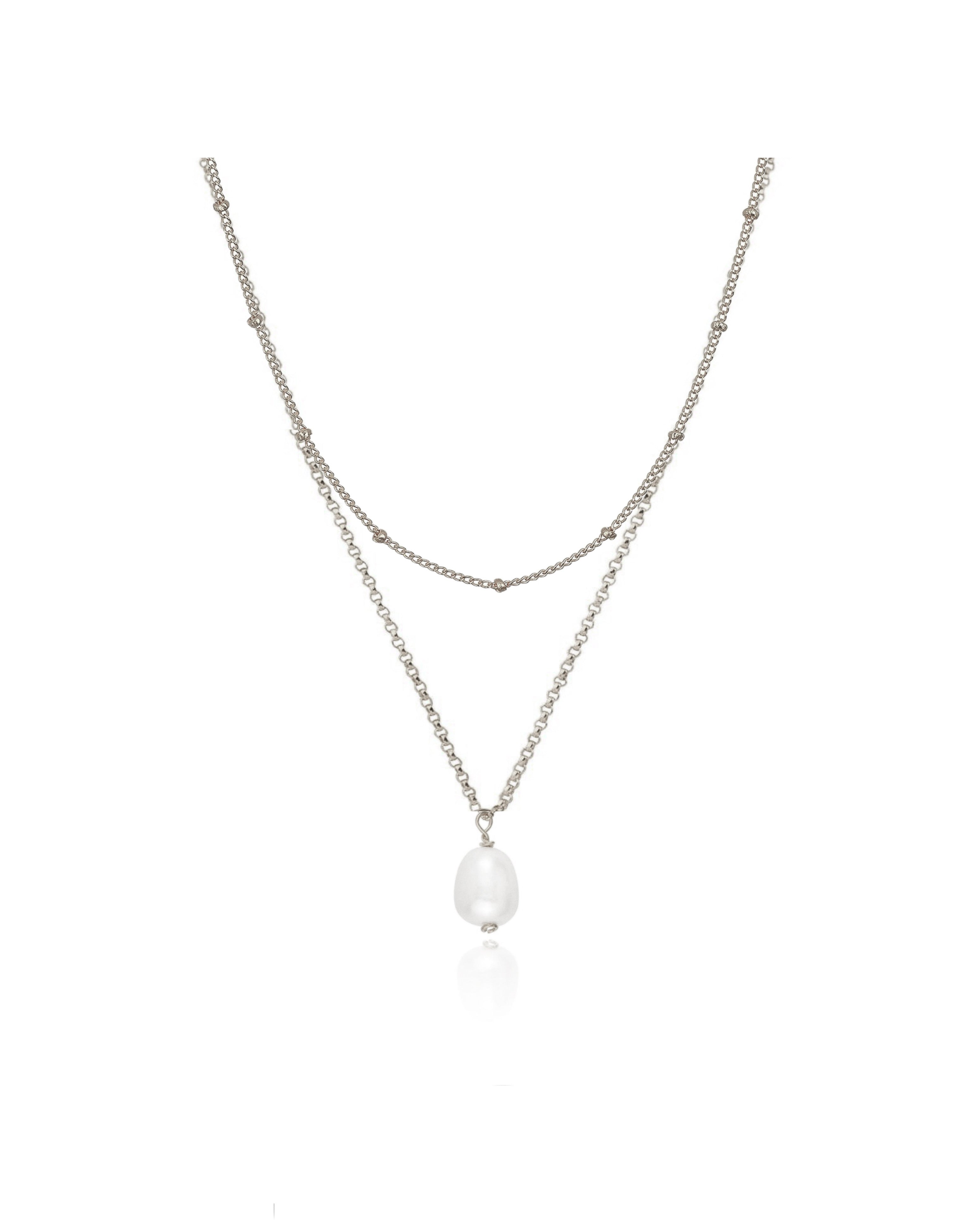 Collar de doble perla