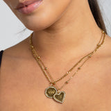 Customizable Diamond Medal Necklace