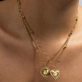 Customizable Diamond Medal Necklace