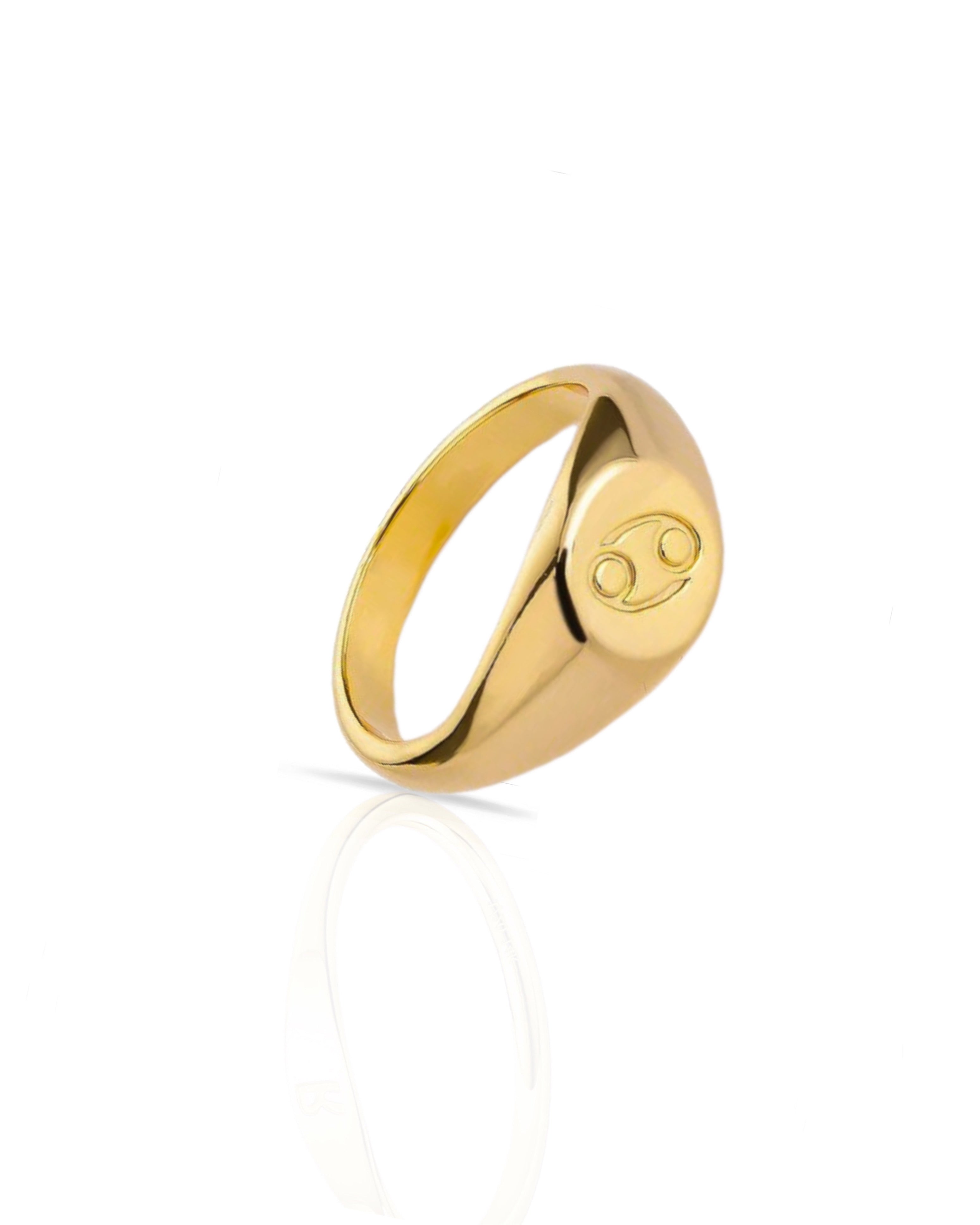 Anillo redondo con el signo del zodíaco