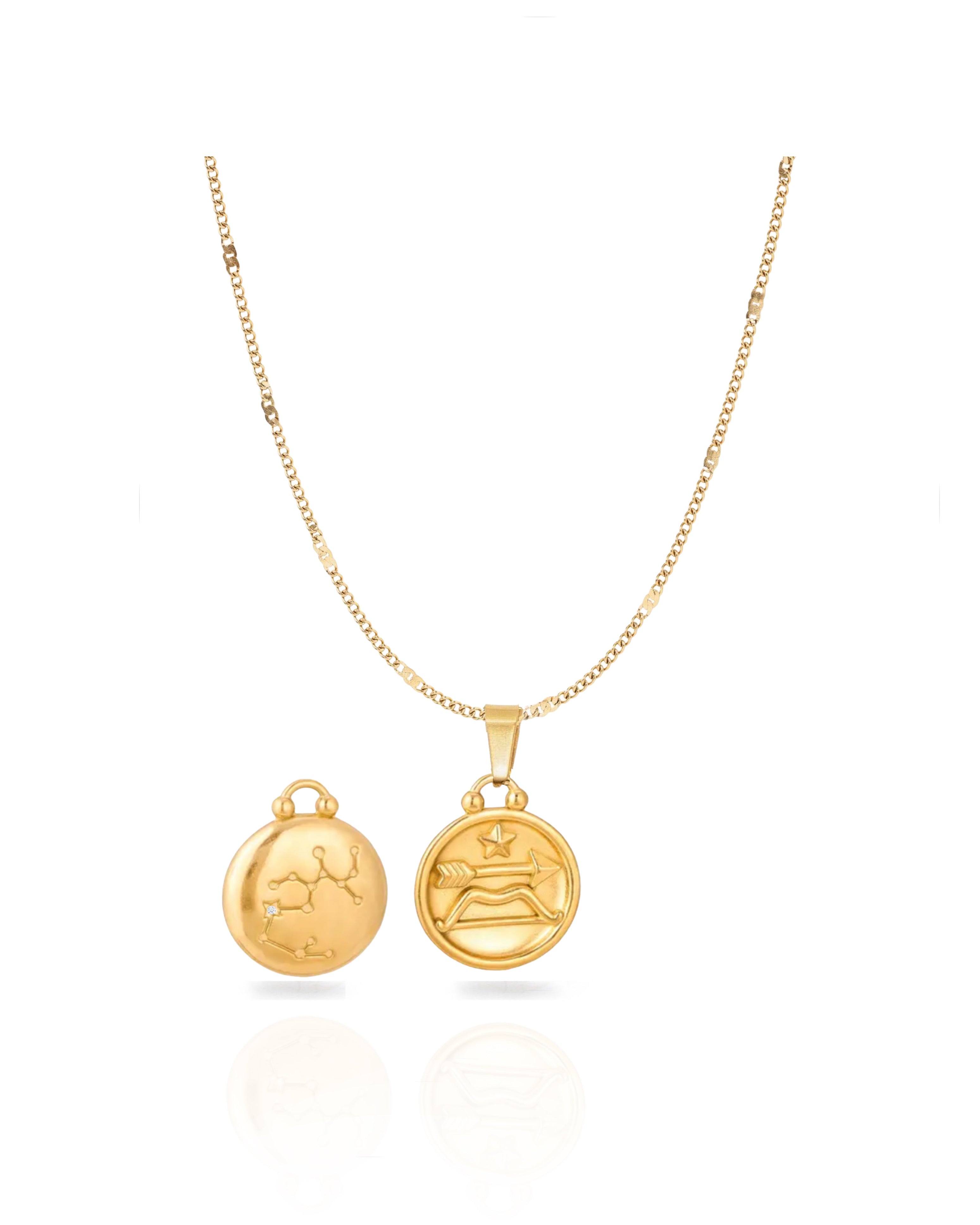 Collar con medalla del zodiaco