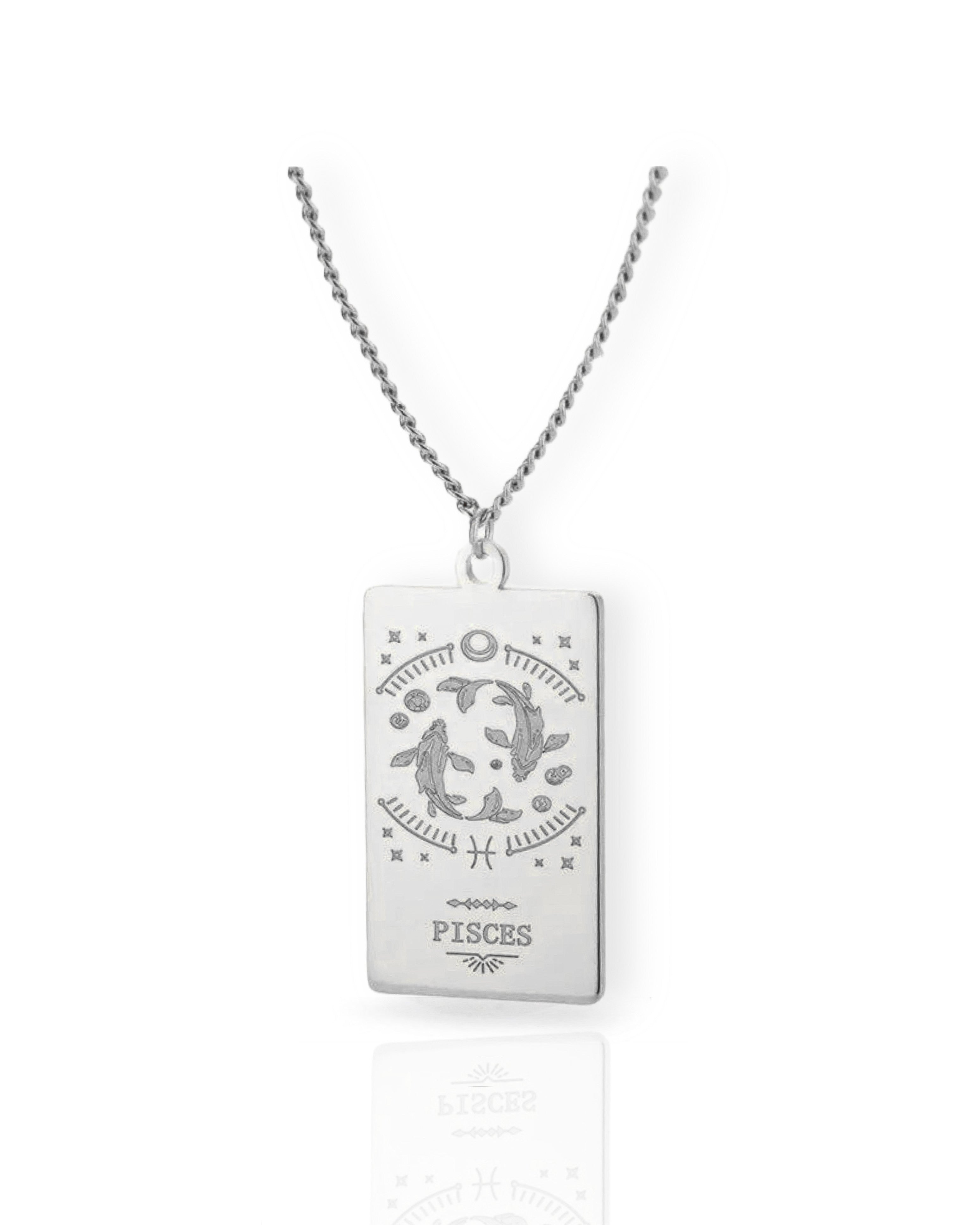 Collar con medalla del zodiaco