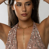 Chain Link Necklace 2 in 1
