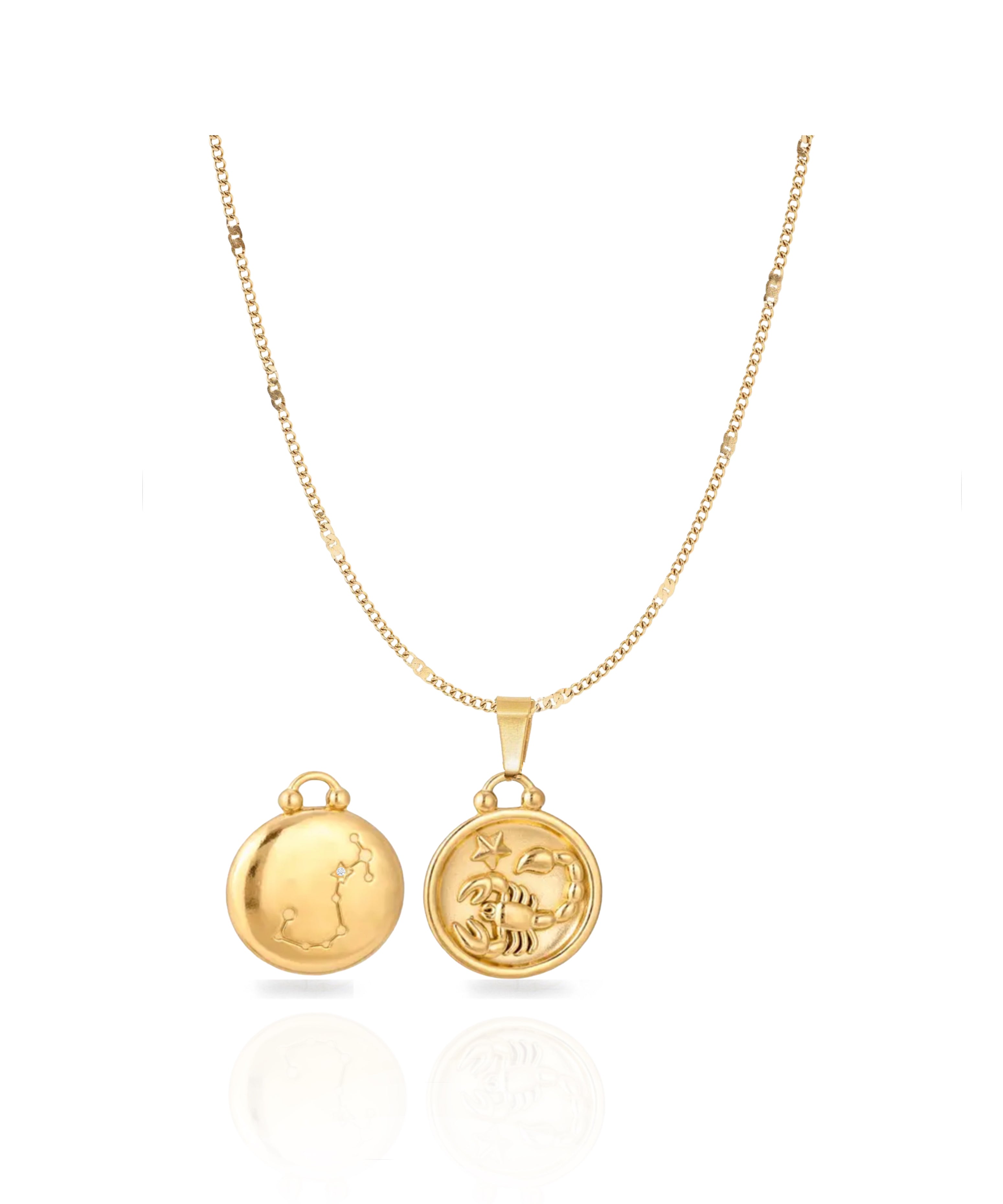 Zodiac Signs Round Necklace