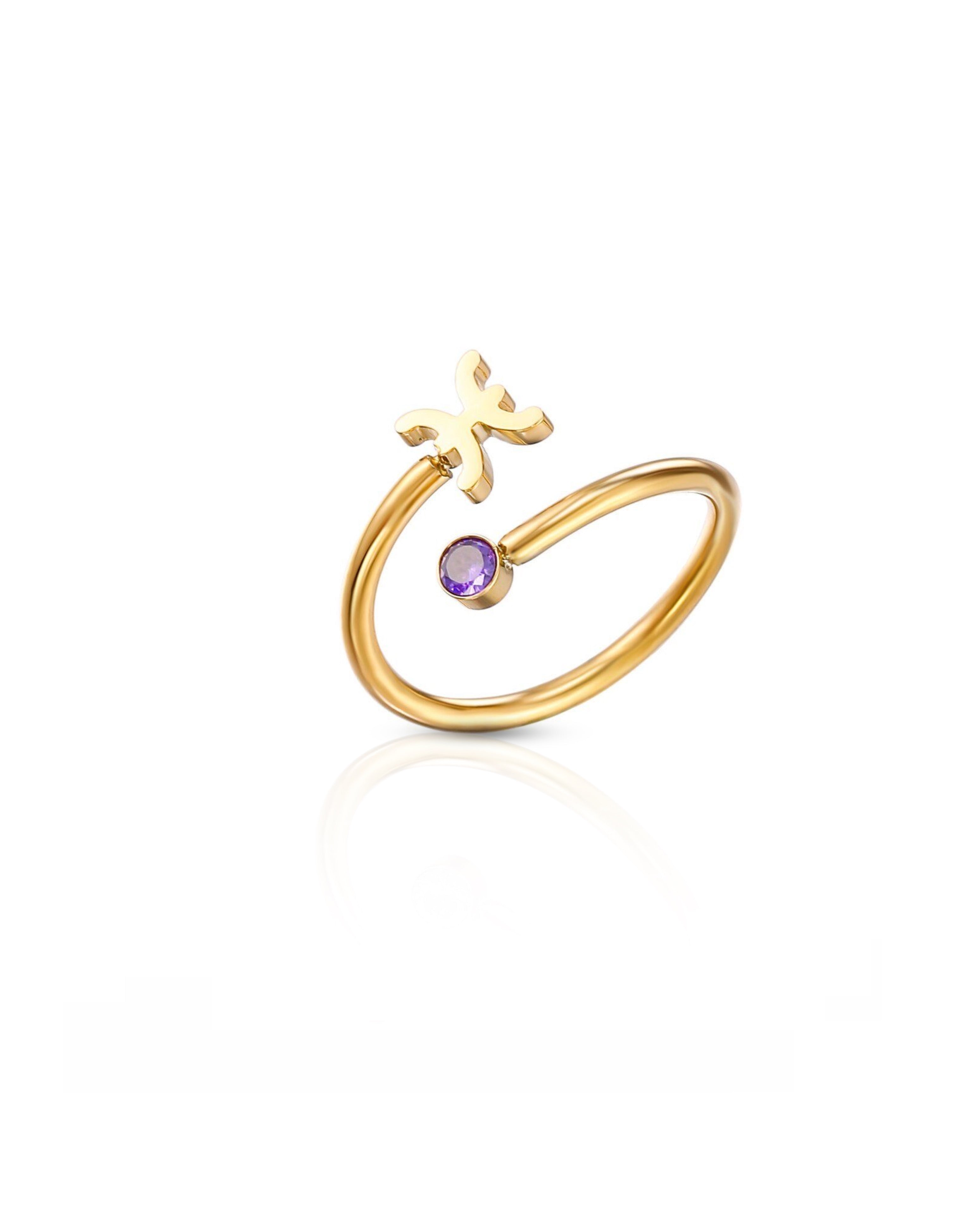 Bague signe du zodiaque en cristal