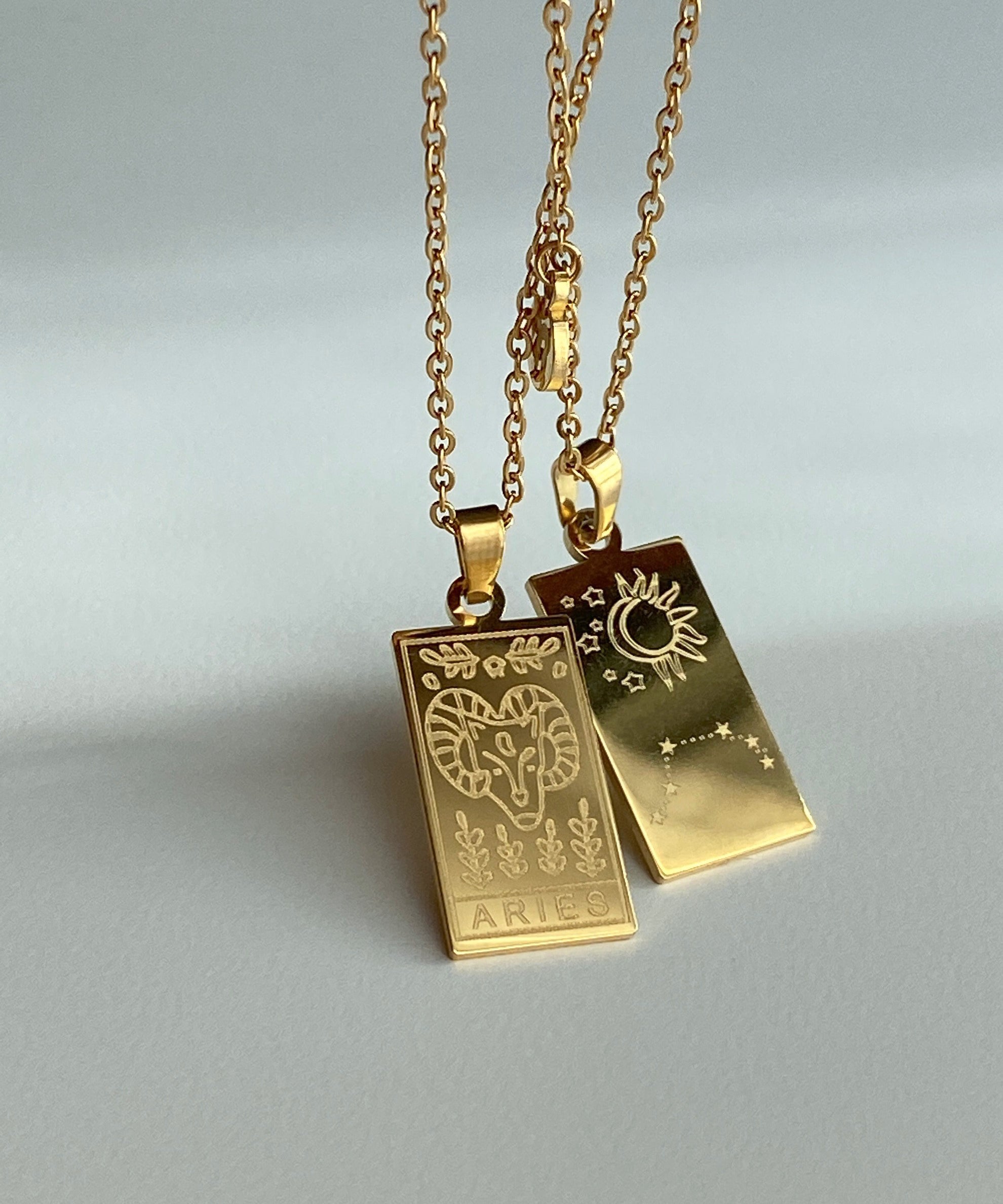 Zodiac Double Medal Necklace