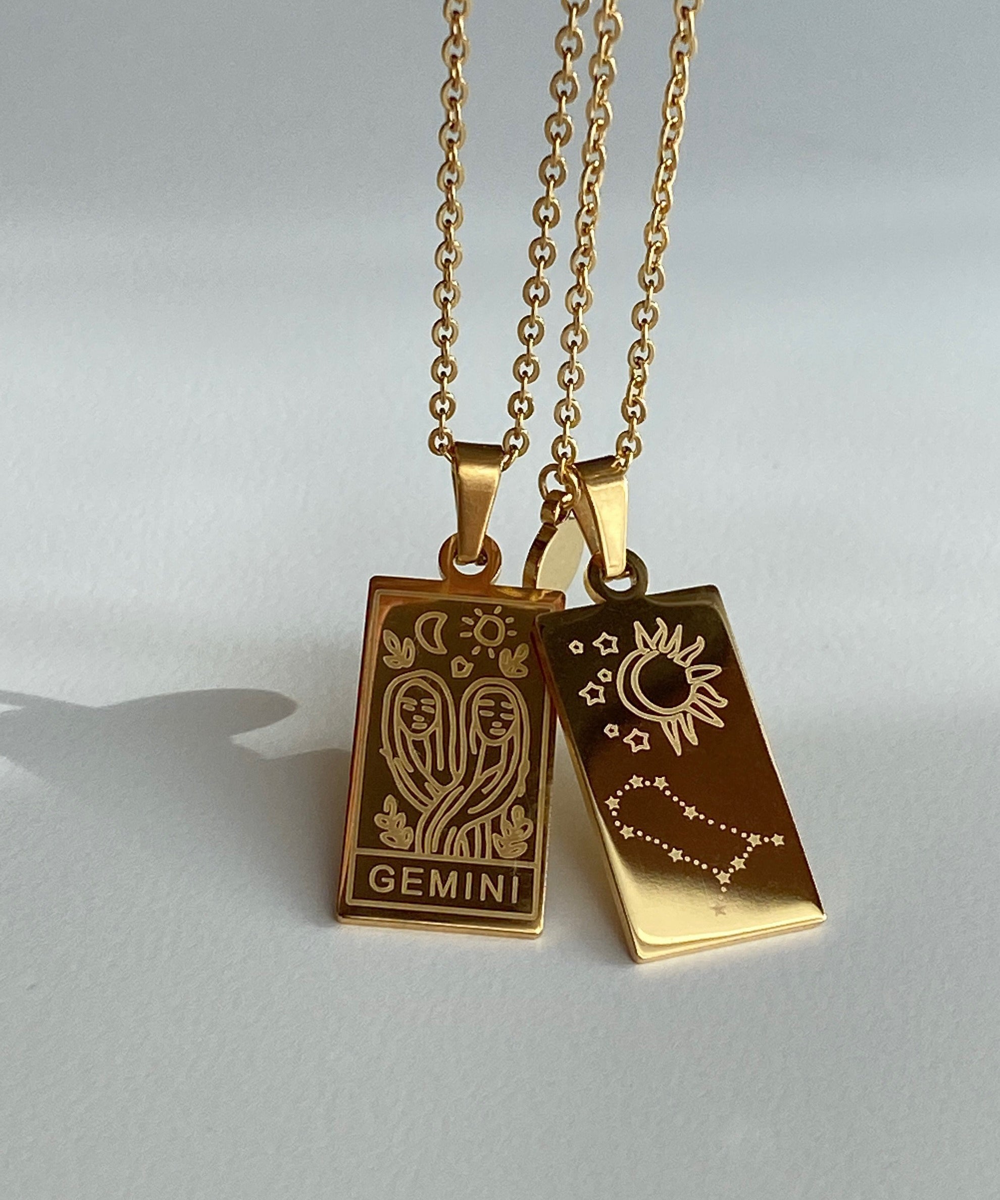 Zodiac Double Medal Necklace