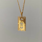 Collar con medalla Luna