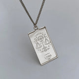 Collana con medaglia dello zodiaco