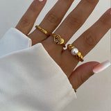 Anillo Perla Blanca
