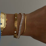 Pulsera aplanada