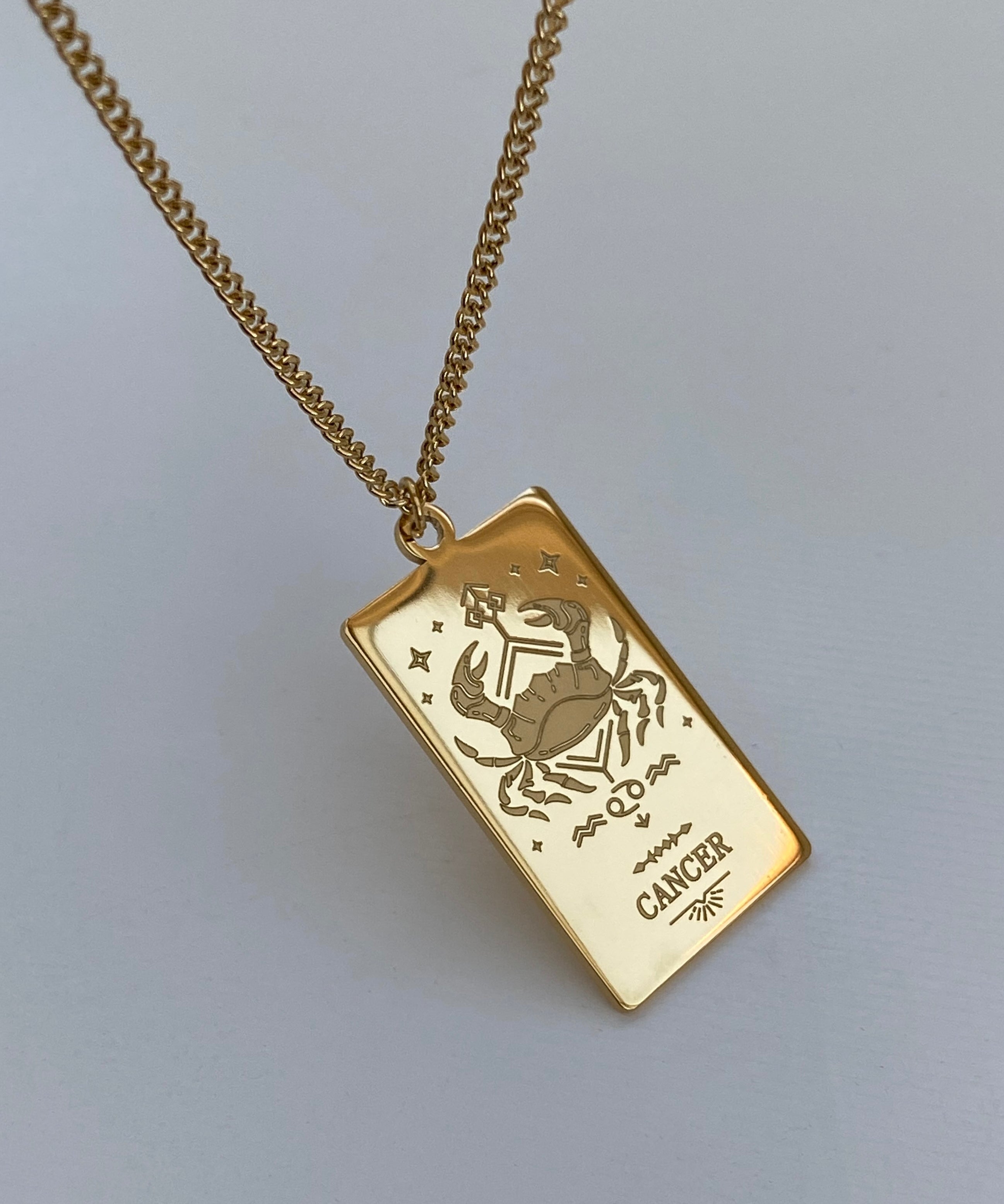Collana con medaglia dello zodiaco