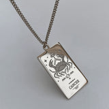 Collana con medaglia dello zodiaco