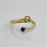 Anillo de signos del zodíaco de cristal